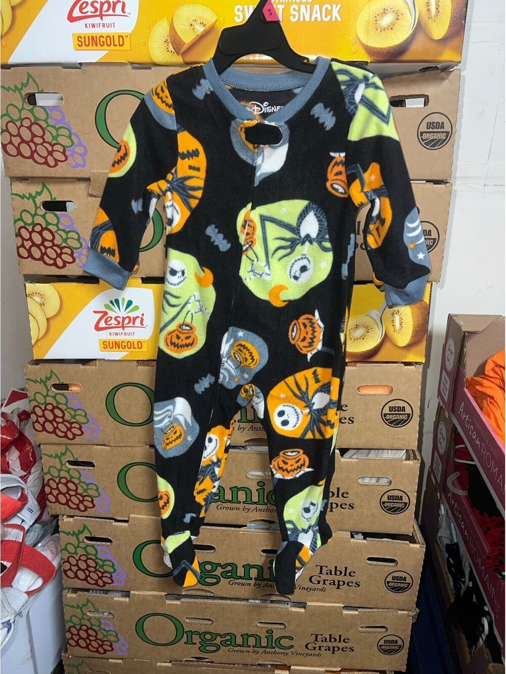 Kids Jack Skellington onesie pajamas size 18 months